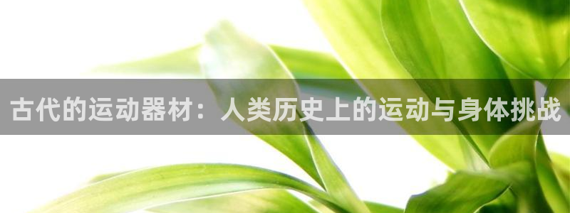 球客岛官方正版app集团logo：古代的运动器材：人类历史上